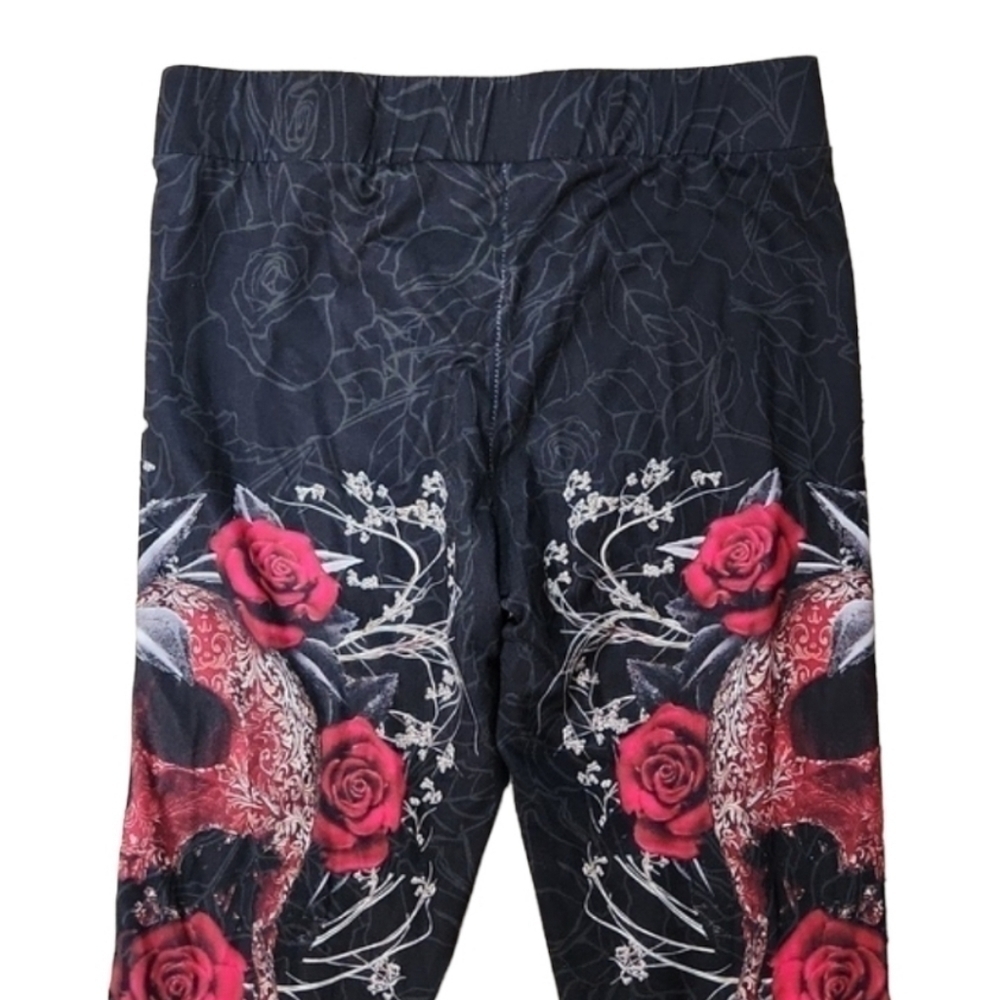 Skull and Roses Leggings - Picture 2 of 3